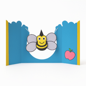 כרטיס דבורה 3D<br/>מארז של 10 יח'
